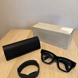 Ray-Ban Glossy Black Square Acetate Glasses